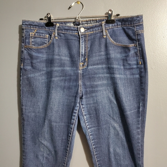 Mossimo Supply Co Womens Curvy Bootcut Mid Rise Size 14 Short - Picture 2 of 10